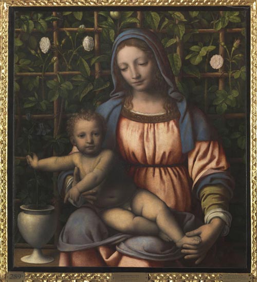 1 bernardino luini-madonna del roseto-1515-1517 