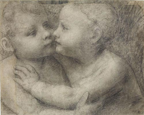 2 bernardino luini-due bambini che si abbracciano-1520-1525 
