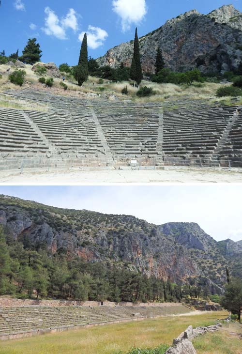Delfi: Il teatro e lo stadio