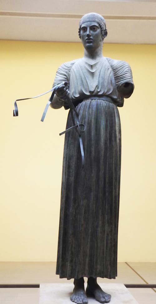 Statua in bronzo detta L’Auriga – Delfi, Museo Archeologico