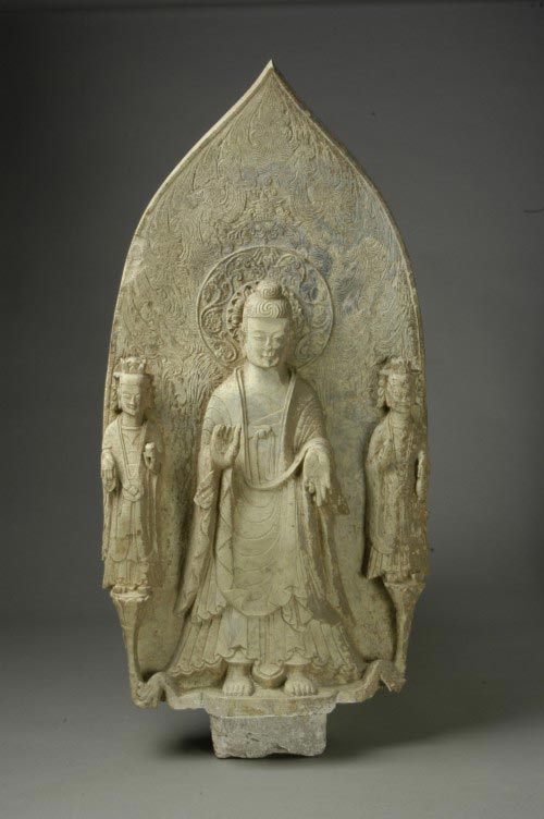 Statua di Bodhisattva Tian Yanhe, Dinastia Wei Settentrionali (386 – 534 d.C.), Rinvenuta nel 1973 nelle vicinanza del distretto Qi (Henan),
