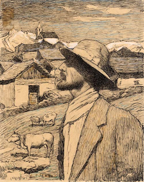 Carlo fornara autoritratto 1917