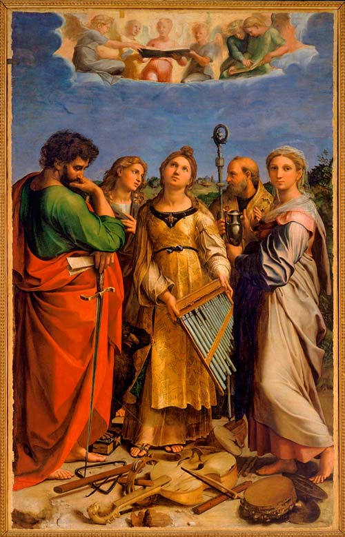 2 raffello estasi di santa cecilia
