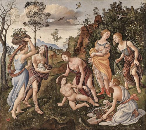 Piero di Cosimo (Firenze 1462 – 1522) Il ritrovamento di Vulcano 1487-1490 circa Tela Hartford (CT), Wadsworth Atheneum Museum of Art, The Ella Gallup Sumner and Mary Catlin Summer Collection