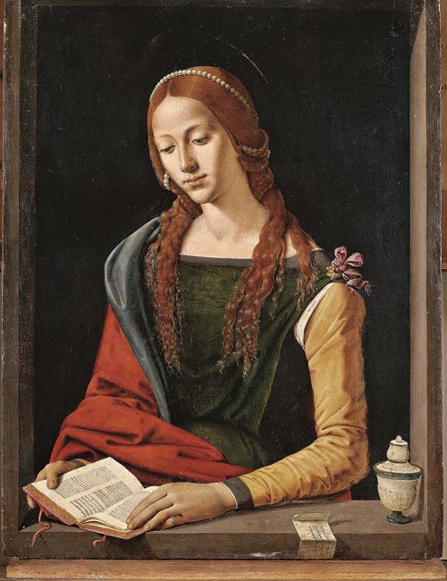 Piero di Cosimo (Firenze 1462 – 1522) Santa Maria Maddalena 1490 circa Tavola Roma, Galleria Nazionale d’Arte Antica,Palazzo Barberini