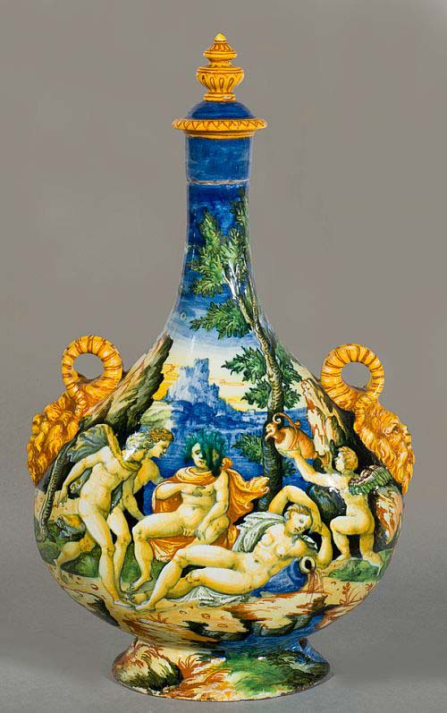 2 ambito di orazio fontana urbino rinfrescatolo istoriato 1560-1570