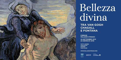 1 locandina bellezza divina tra van gogh chagall e fontana firenze palazzo strozzi