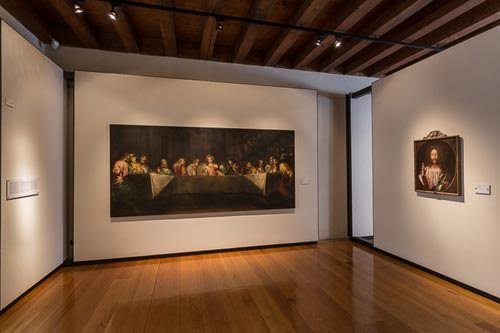 Pinacoteca,&nbsp; stanza con dipinto “Ultima Cena” di Pietro Ricchi, 1645