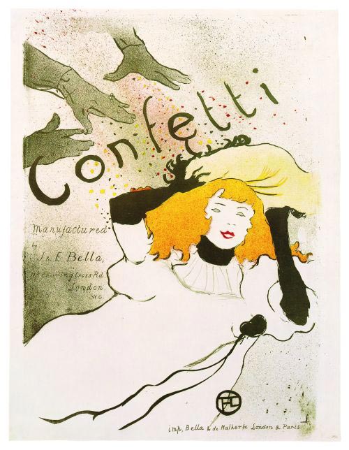 Henri de Toulouse- Lautrec, Confetti Coriandoli, 1894,