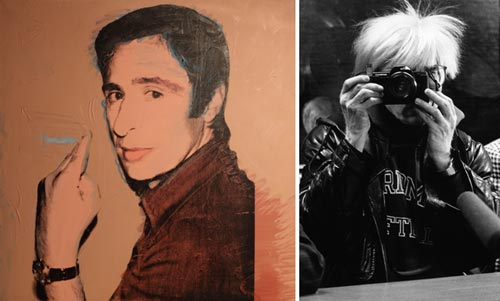 Andy Warhol, Portrait of Giuliano Gori, 1974/ Giuliano gori 1974 / Maria Mulas, Andy Warhol, 1987