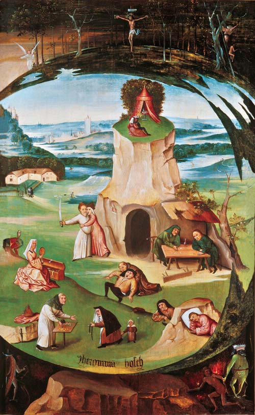 Hieronymus Bosch, I sette peccato capitali, 1500 - 1515,