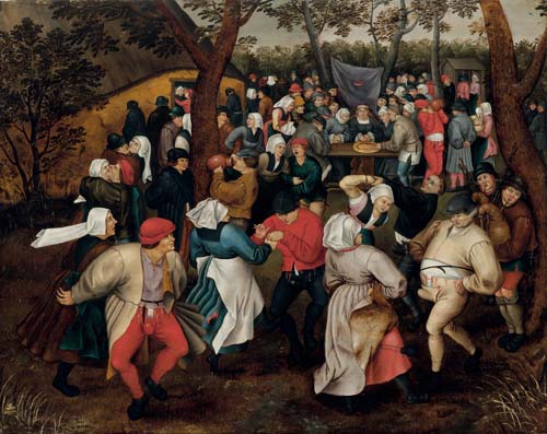Pieter Brueghel il Giovane, Danza nuziale allʼaperto, 1610 ca.,