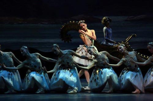 La visione di Aurora (Vittoria Valerio) al II atto de La Bella addormentata nel bosco