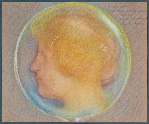 Jules Van Biesbroeck, Bolla di sapone, pastello su carta, 