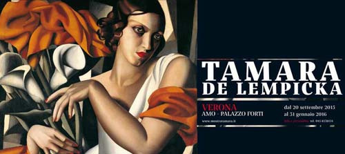 1 locandina esposizione tamara de lempicka verona palazzo forti