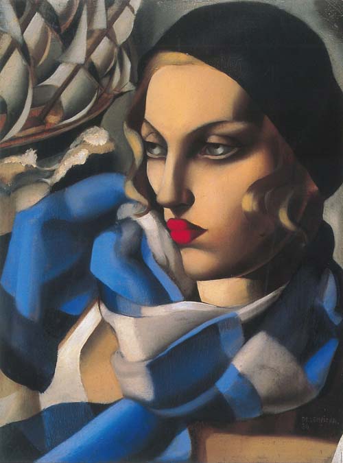 5 tamara de lempicka la sciarpa blu 1930