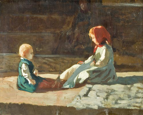 Cristiano Banti, Bimbi al sole, 1860