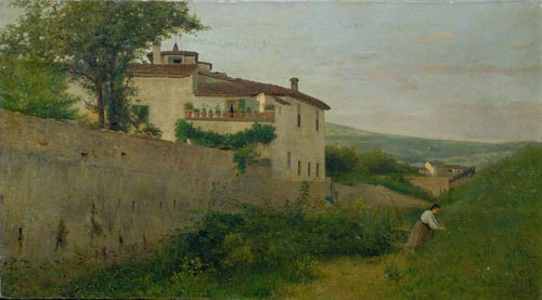 Silvestro Lega, Il Villino Batelli a Piagentina, 1863,