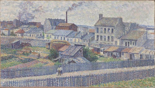 Maximilien Luce (Parigi 1858 - 1941), Dintorni di Montmartre, rue Championnet, 1887