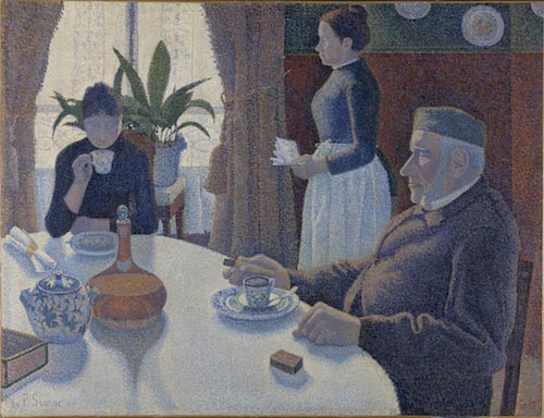 Paul Signac (Parigi 1863 - 1935), La sala da pranzo, Opus 152, 1886-87,