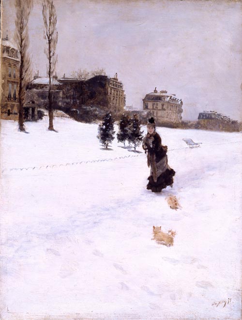 10 giuseppe de nittis sulla neve 1875