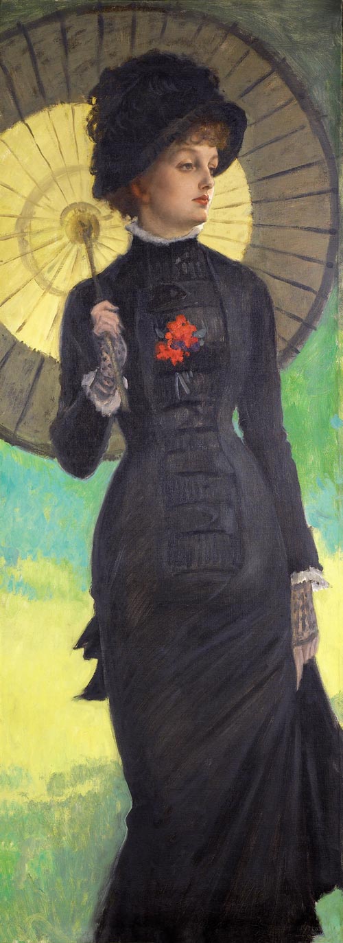 7 james tissot dama con ombrello mrs newton 1878