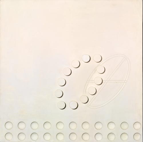 Fausto Melotti, Scultura n. 16, 1935 (1968), bassorilievo in gesso, Milano, Museo del Novecento