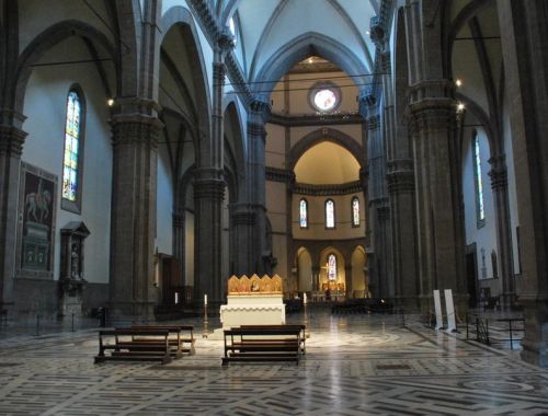 Un particolare all'interno della Cattedrale Santa Maria del Fiore a Firenze