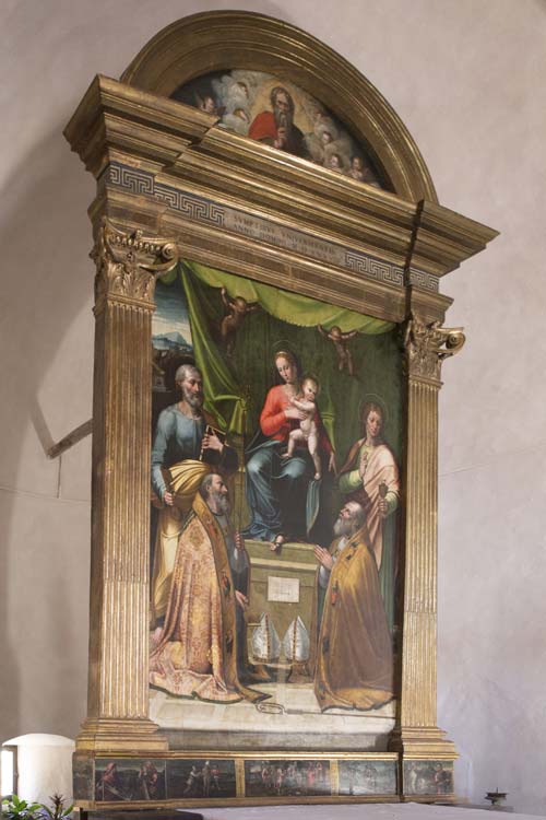 2 jacopo siculo sacra conversazione panoramica dell opera