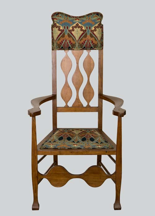 2 attribuito a mackay hugh baillie scott sedia 1896 circa-foto sergio amici