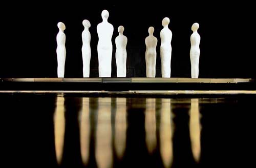 Fausto Melotti, I sette savi, 1961, gruppo scultoreo