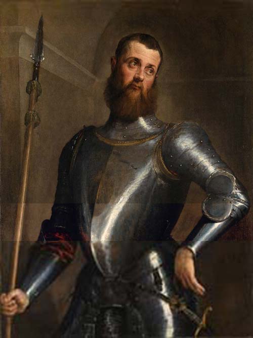 1 jacopo bassano-ritratto di uomo in armatura-1548 bassano del grappa musei civici