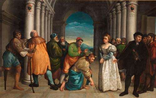 4 jacopo bassano-l adultera-1536 bassano del grappa musei civici