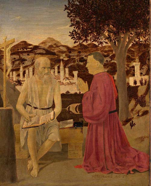 3 piero della francesca san girolamo e un devoto 1440-1450