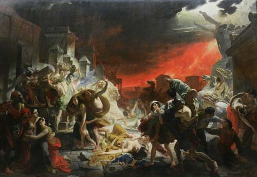 Karl Brullov, L'ultimo giorno di Pompei, 1833, olio su tela, Museo Russo, San Pietroburgo