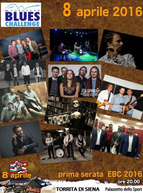 Locandina prima serata European Blues Challenge 2016