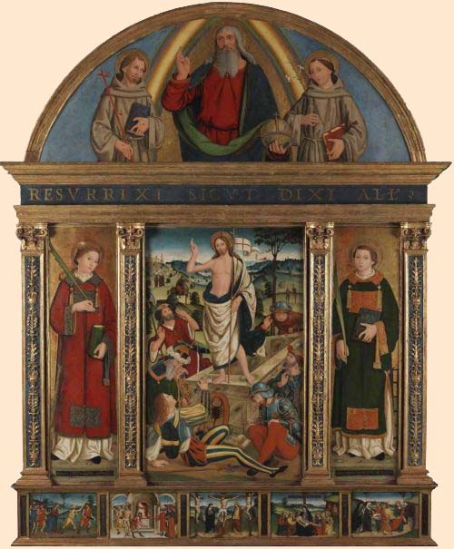 Marcantonio aquili polittico della resurrezione
