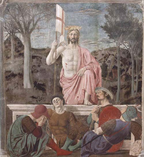 Piero della Francesca - Resurrezione 1460 ca. Museo Civico di Sansepolcro 