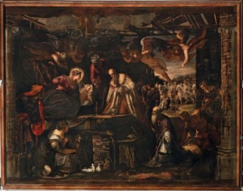Tintoretto - L'adorazione dei Magi Sala terrena Scuola Grande di San Rocco