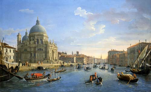 Gaspar Van Wittel: “L'ingresso del Canal Grande con la chiesa della Salute”, olio su tela, 74 x 123 cm. Roma, Galleria Colonna