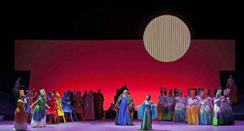 Sebastian Catana (Demogorgòn), Carmela Remigio (Miranda) e il Coro del Teatro Regio