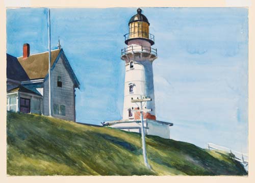 6 edward hopper light at two lights 1927