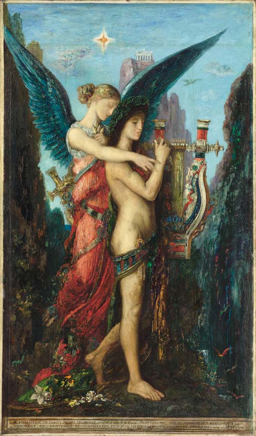 4 gustave moreau esiodo e la musa 1891