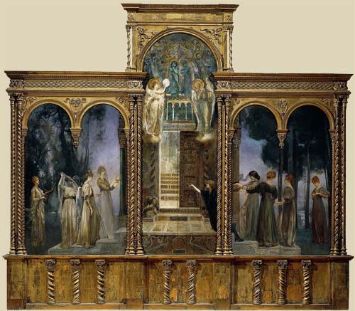 5 giulio aristide sartorio le vergini savie e le vergini stolte 1890-1891