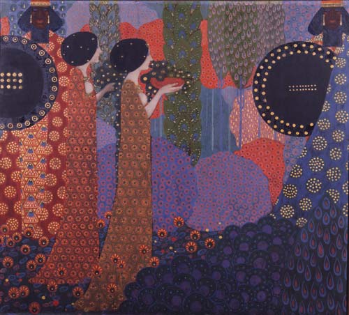 9 vittorio zecchin le principesse e i guerrieri-ciclo le mille e una notte 1914