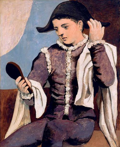 Arlecchino con specchio piicasso