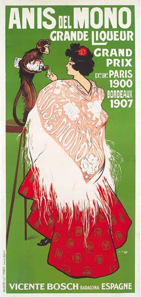 6 ramon casas anis del mono cromolitografia su carta 1907