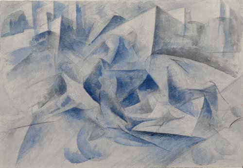 3 umberto boccioni cavallo cavaliere case 1914