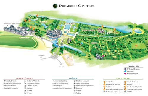 4 mappa del castello di chantilly