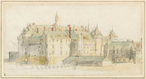 5 adam frans van der meulen vista del castello di chantilly